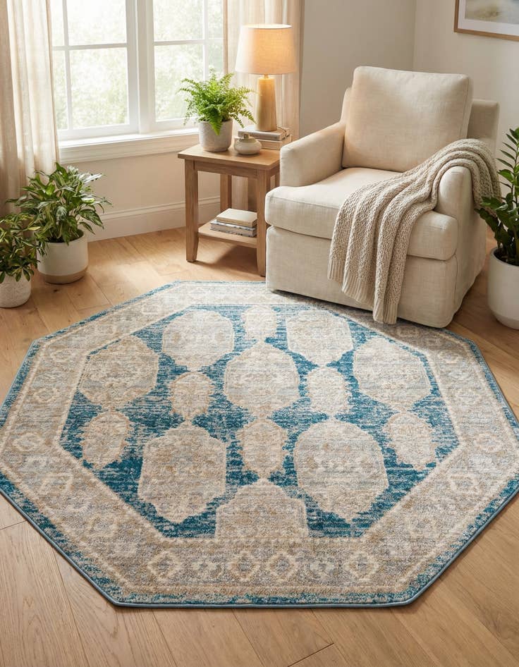 Detail image of 5' x 5' Lola Octagon Rug
