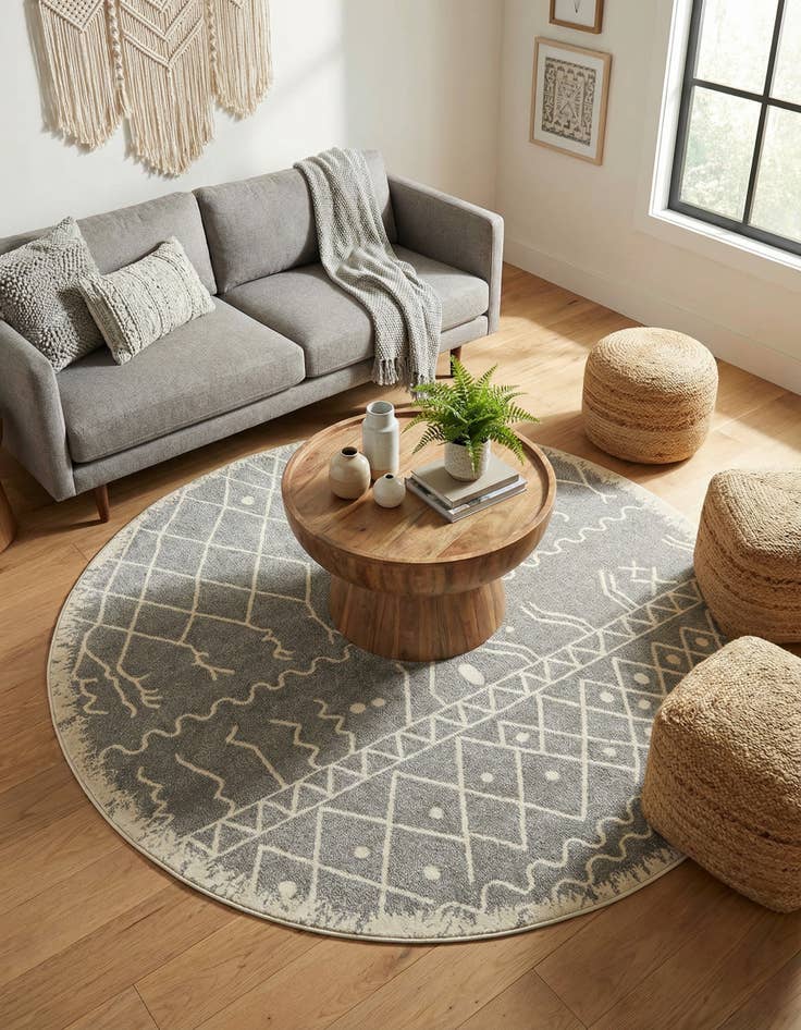 Detail image of 6' x 6' Titania Round Rug