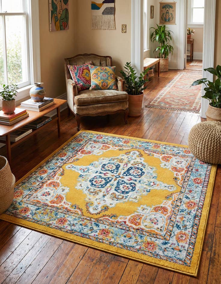 Detail image of 5' x 5' Parker Square Rug