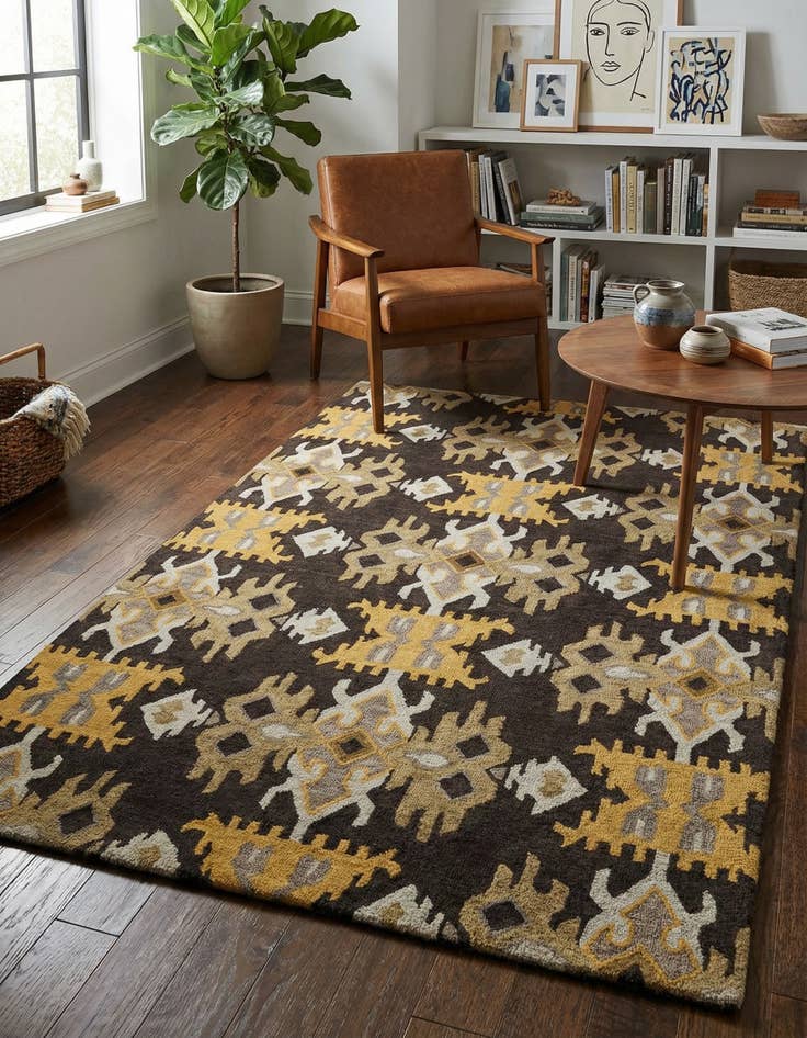 Detail image of 5' x 8' Luna Wool Rug