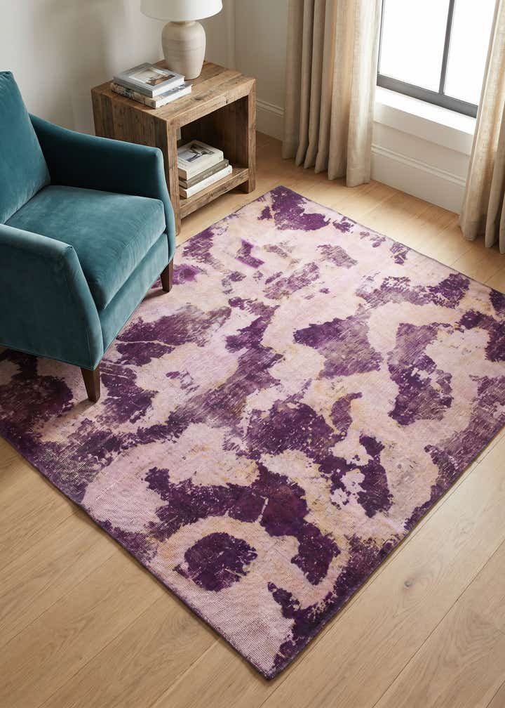 5' 2 x 5' 10 Hand Knotted Ultra Vintage Persian Wool Square Rug