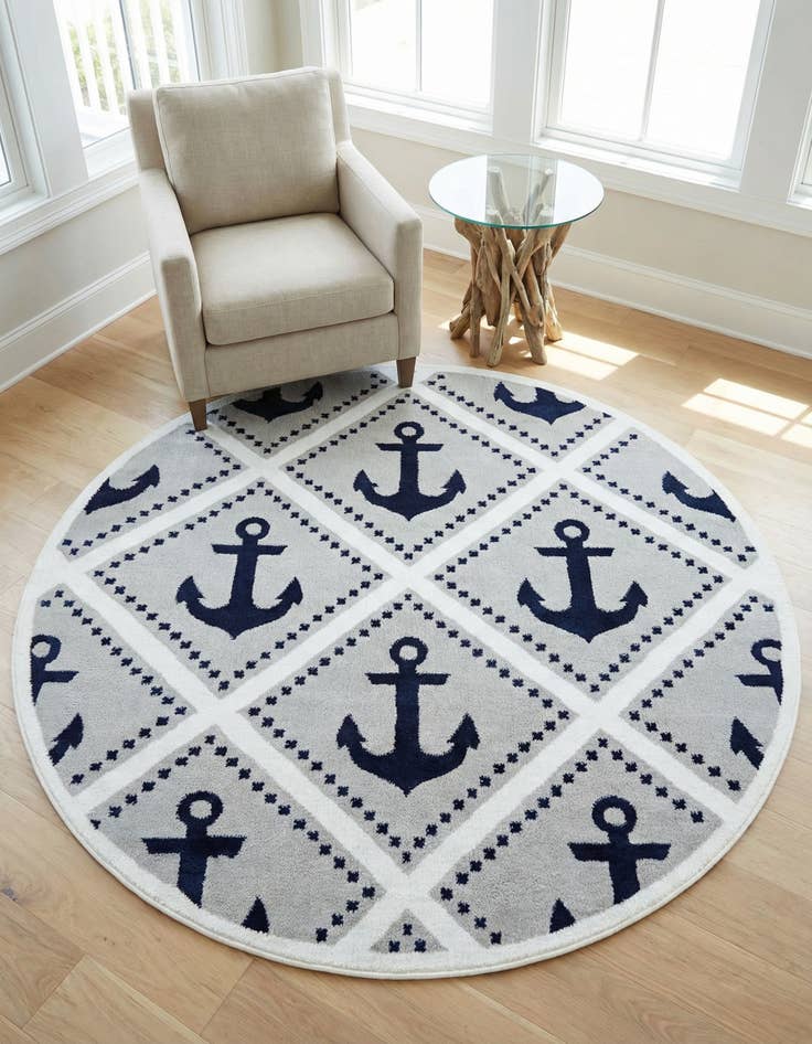 Detail image of 6' x 6' Metropolis Round Rug