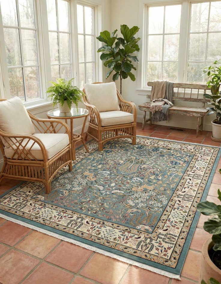 Detail image of 7' 10 x 10' Nain Design Rug