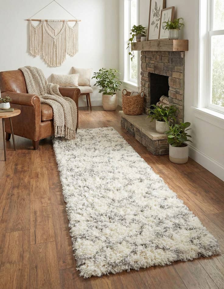 Detail image of 2' x 6' Infinity Shag Runner Rug