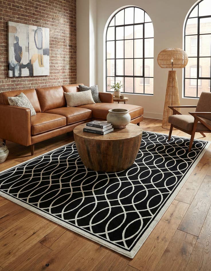 Detail image of 5' 3 x 8' Milano Rug