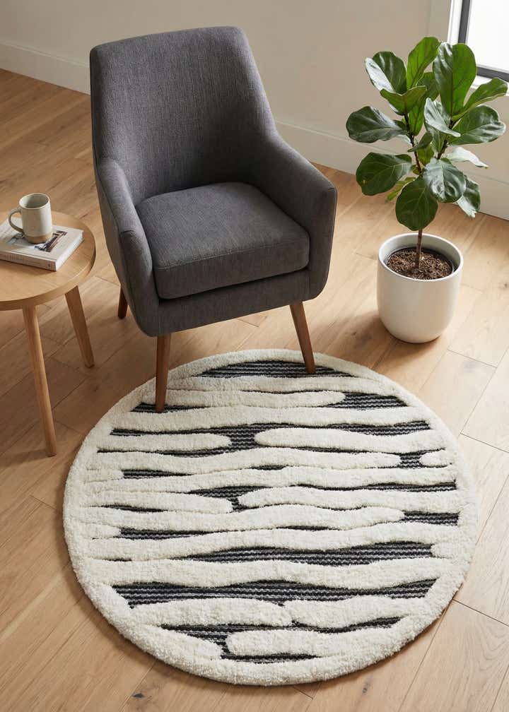 3' x 3' Prismatic Round Rug