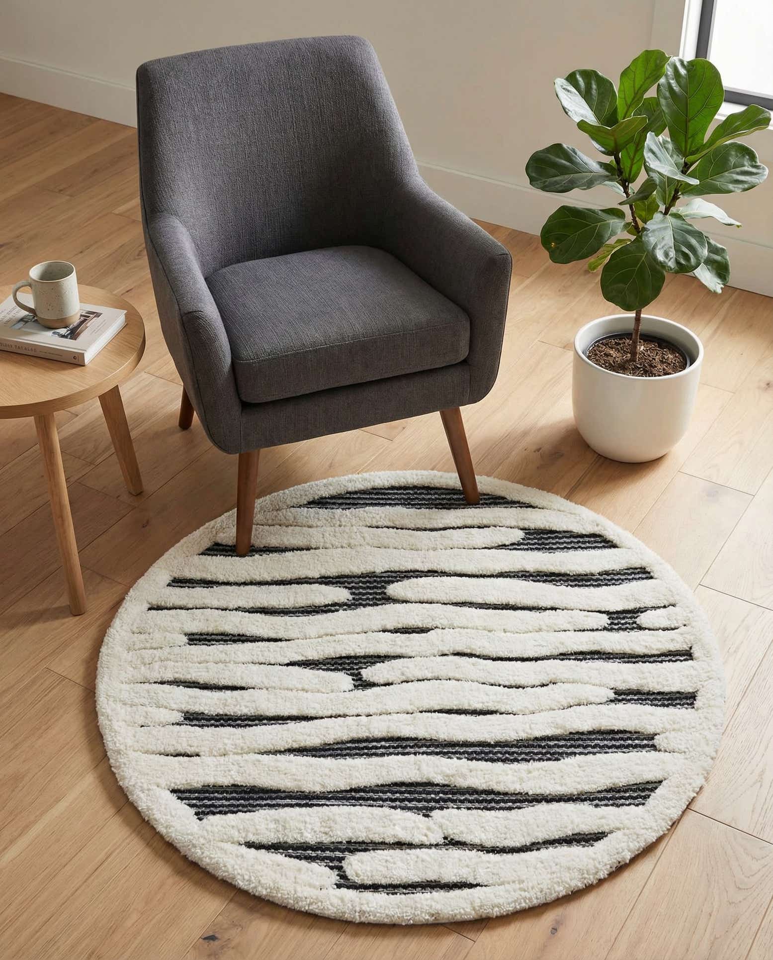 3' x 3' Prismatic Round Rug
