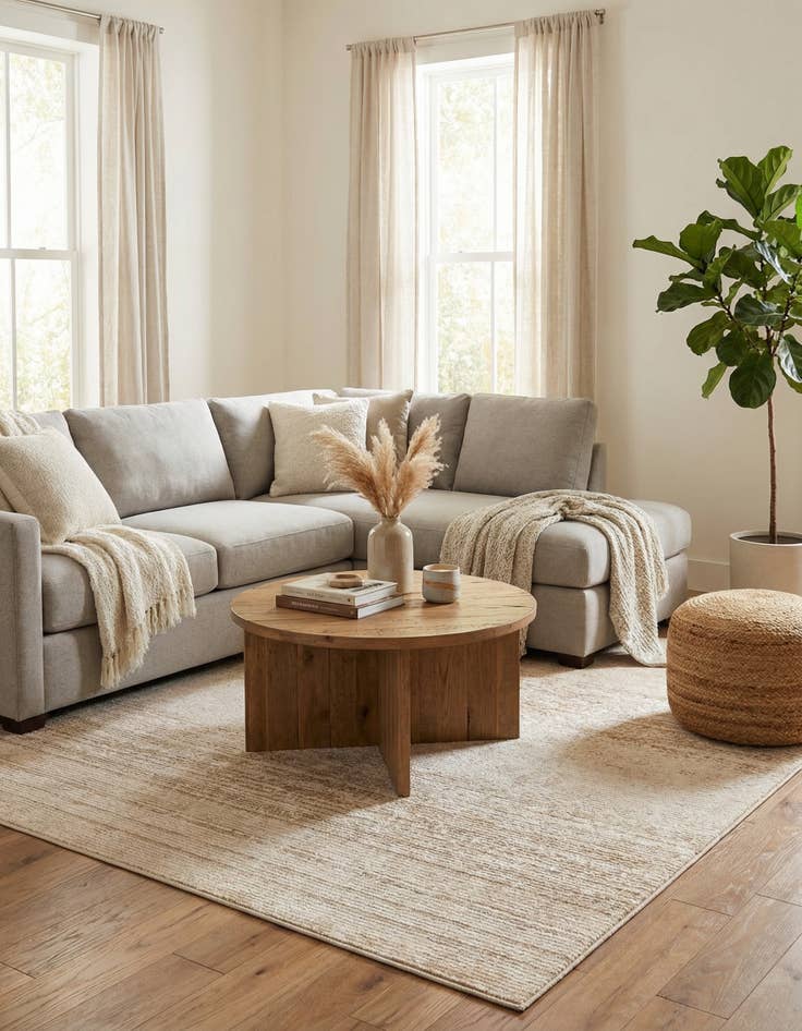 Detail image of 7' 3 x 7' 3 Gemstone Square Rug