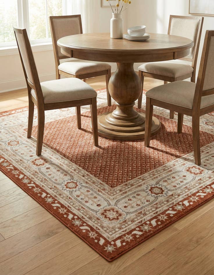 Detail image of 7' 10 x 7' 10 Charlotte Square Rug