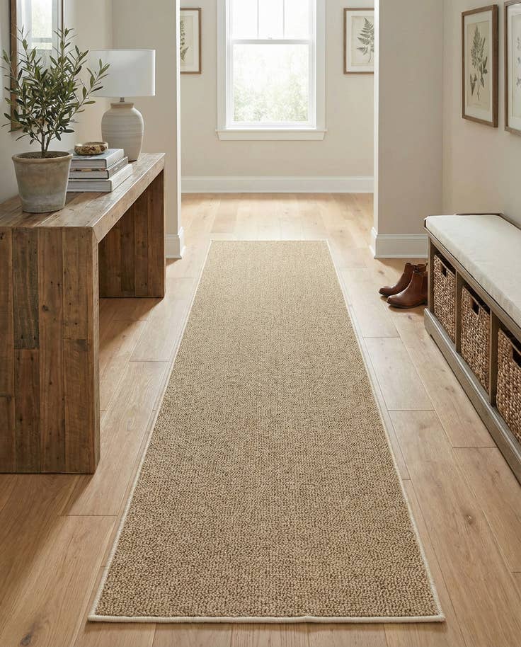 Detail image of 2' x 8' Easy-Clean Solid Indoor / Outdoor Runner Rug