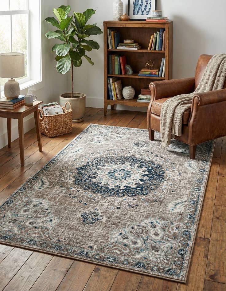 Detail image of 5' 3 x 8' Carrington Rug