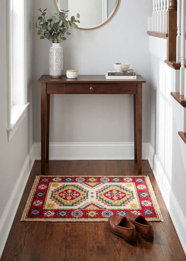 2' x 3' 2 Hand Knotted Kazak Rug