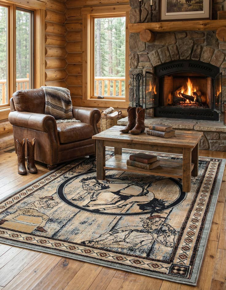 Detail image of 5' 3 x 8' Pioneer Rug