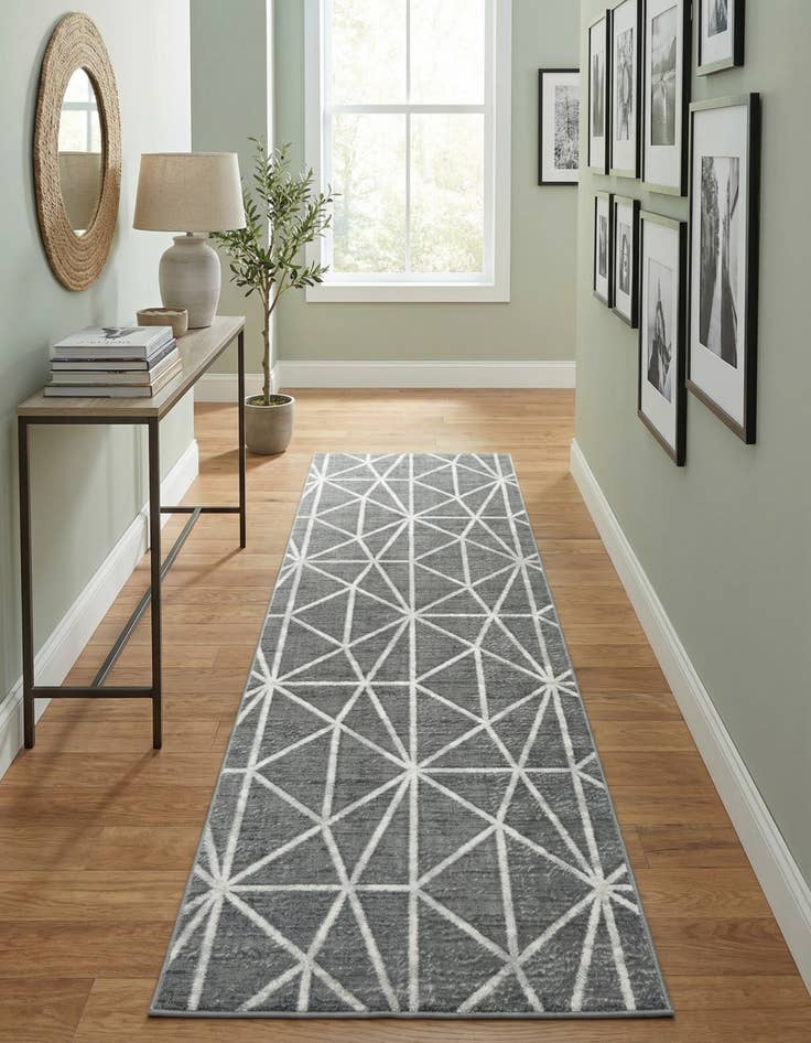 Detail image of 3' x 10' Lattice Trellis Runner Rug