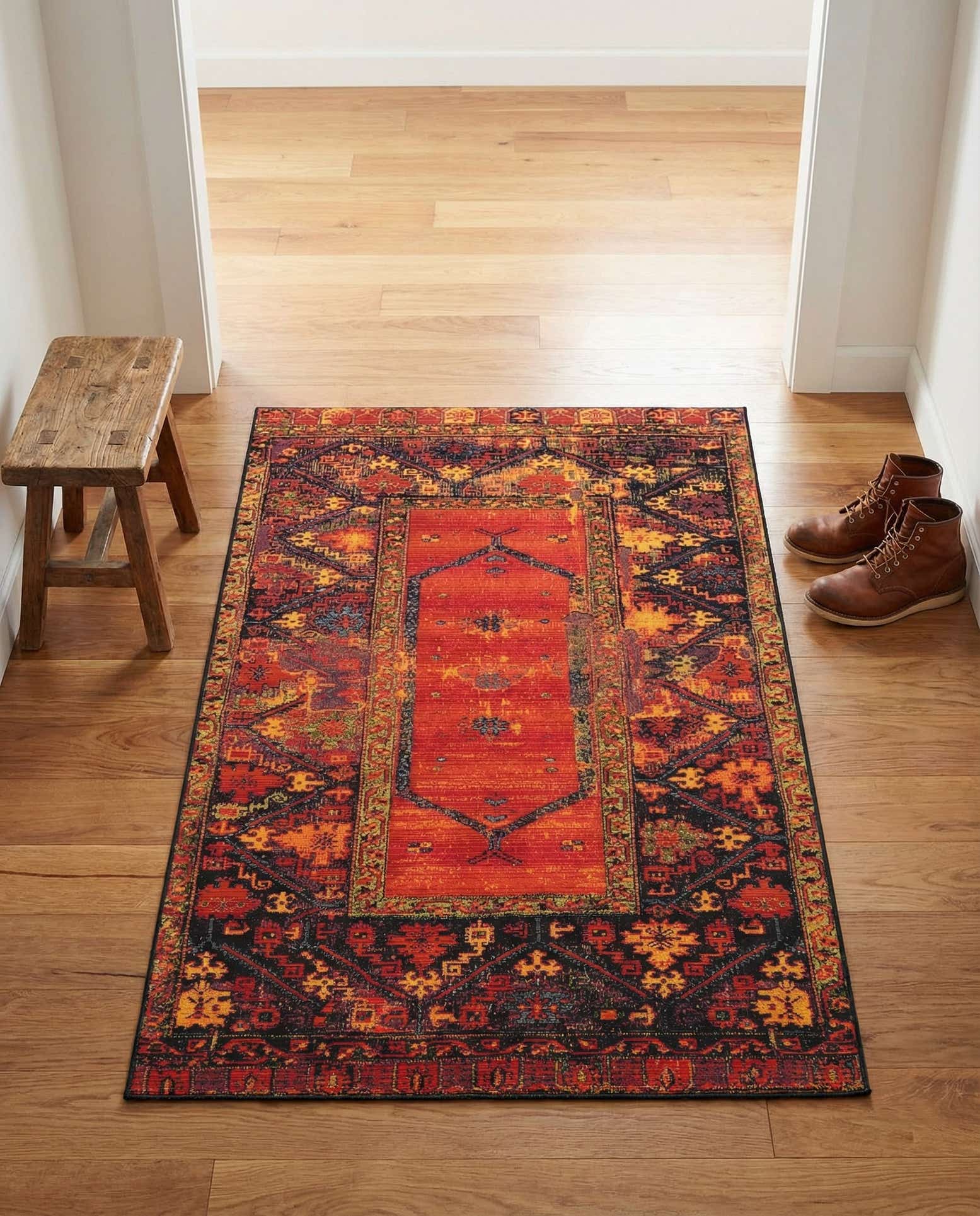 2' x 3' Easy-Clean Tribal Indoor / Outdoor Rug