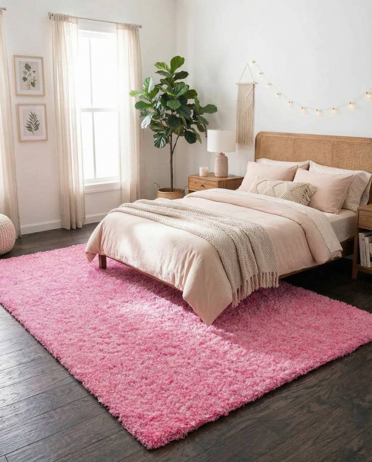 Detail image of 7' x 10' Solid Shag Rug