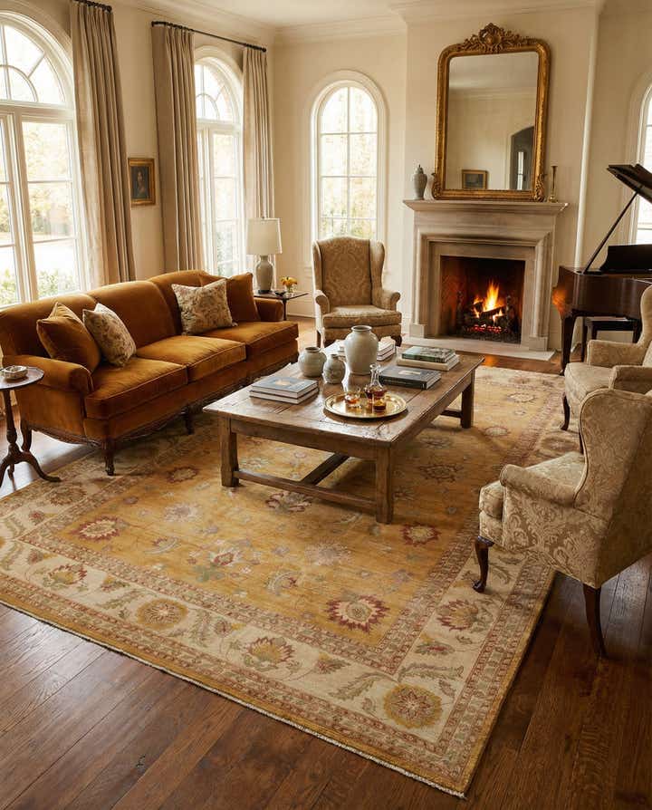 11' 9 x 17' 7 Hand Knotted Peshawar Ziegler Rug