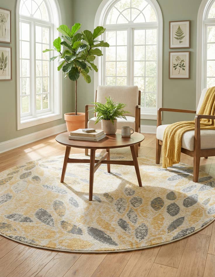 Detail image of 6' x 6' Charleston Round Rug