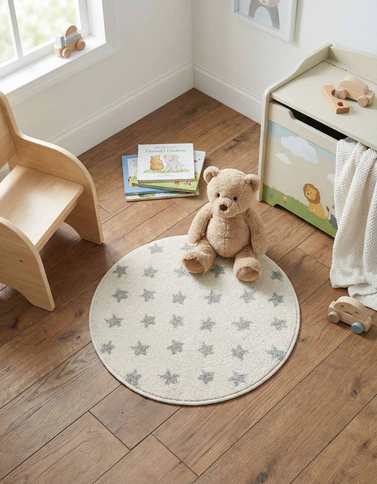 Detail image of 2' 2 x 2' 2 Whimsy Kids Round Rug