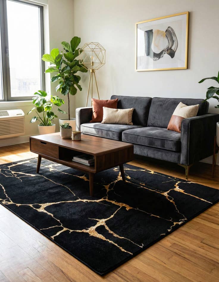 Detail image of 5' 3 x 7' Vogue Geo Rug