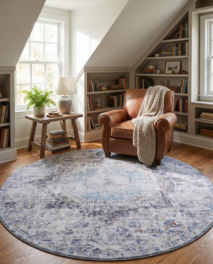 Detail image of 7' 10 x 7' 10 Yara Round Rug