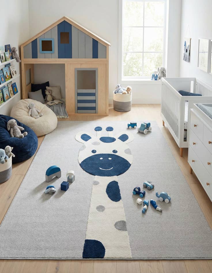 Detail image of 9' x 12' Whimsy Kids Rug