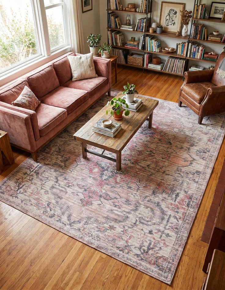 Detail image of 7' 10 x 10' Washable Nostalgia Rug