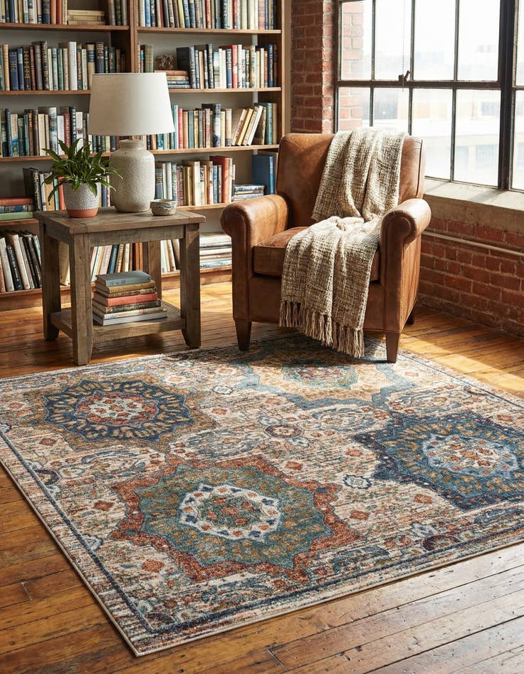 Detail image of 8' x 8' Isabella Square Rug