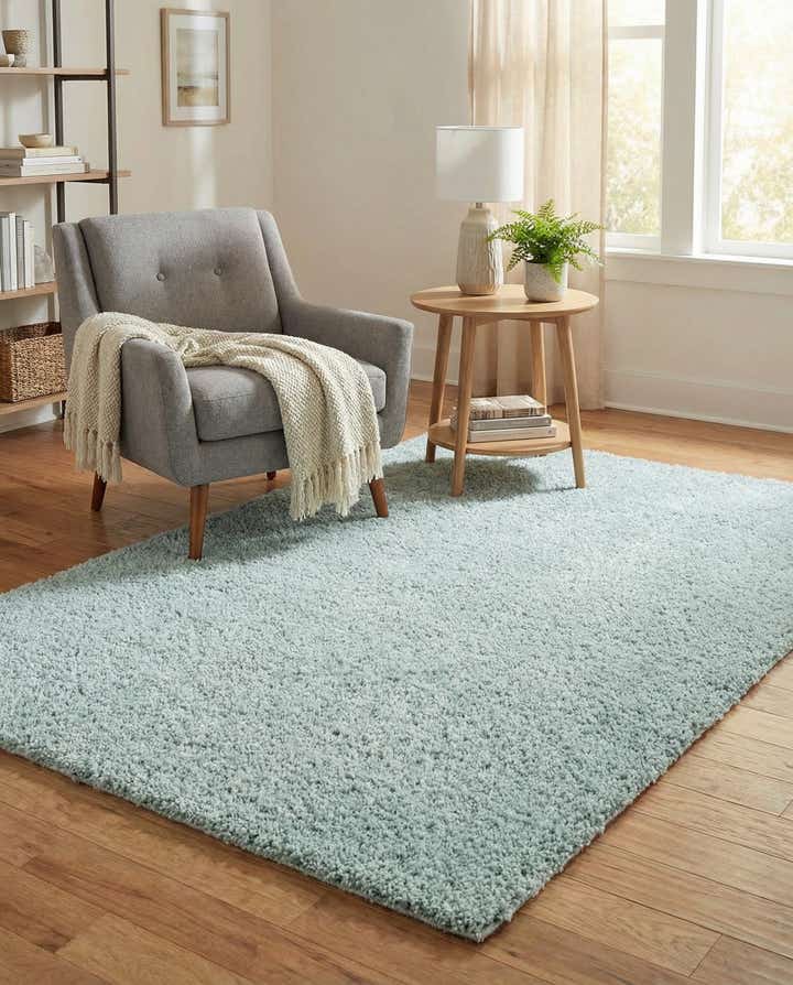 6' x 9' Soft Solid Shag Rug