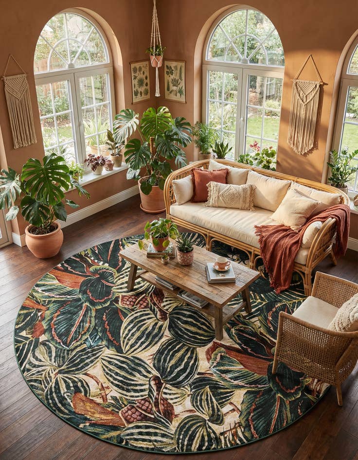 Detail image of 10' x 10' Blossom Round Rug