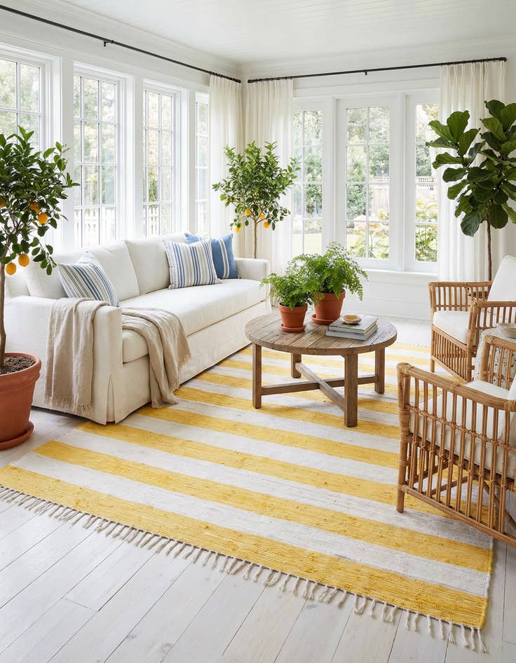 Detail image of 9' x 12'  Hand Woven Chindi Rag Rug