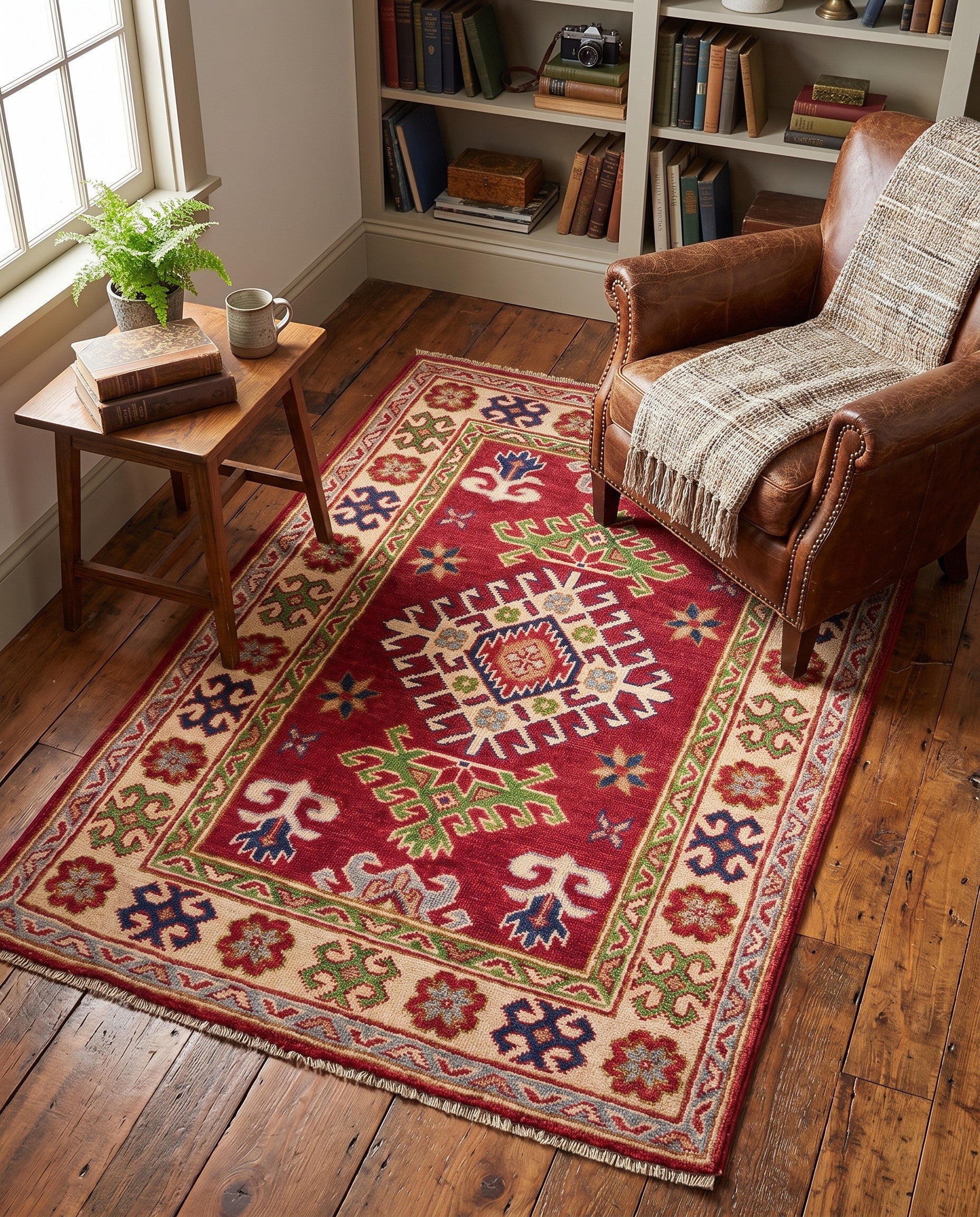 Detail image 3 of 10: 2' 10 x 4' 2 Hand Knotted Kazak Rug