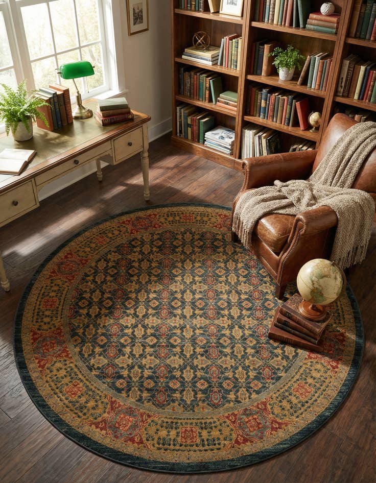 Detail image of 8' x 8' Amina Round Rug