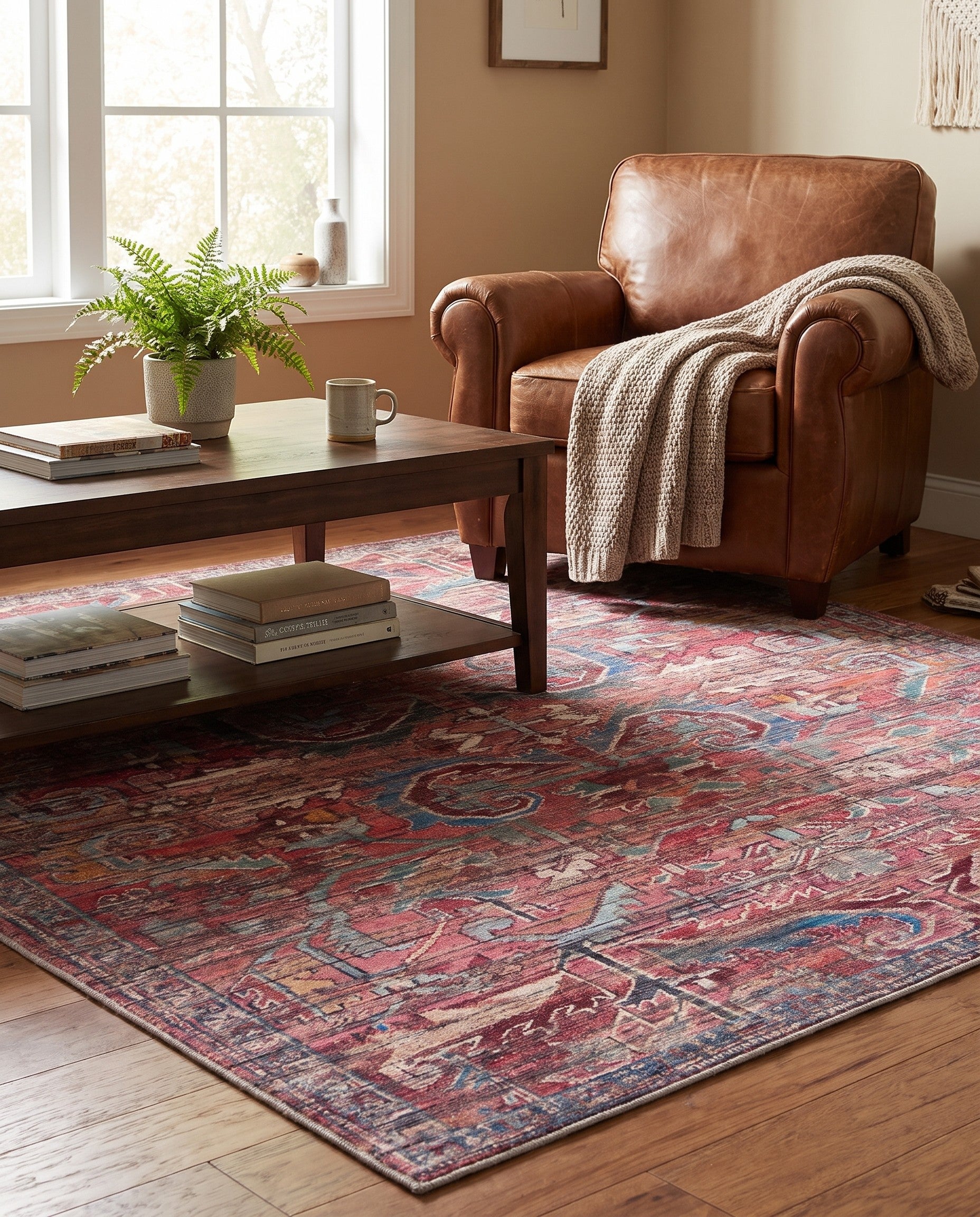 185cm x 185cm Maahru Tapis Carré