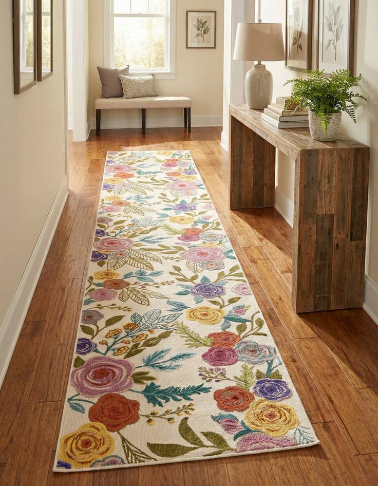 Detail image of 2' 7 x 13' Blossom Runner Rug