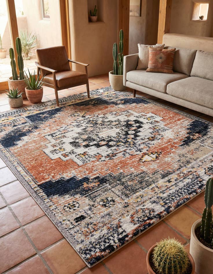 Detail image of 8' x 8' Tucson Square Rug