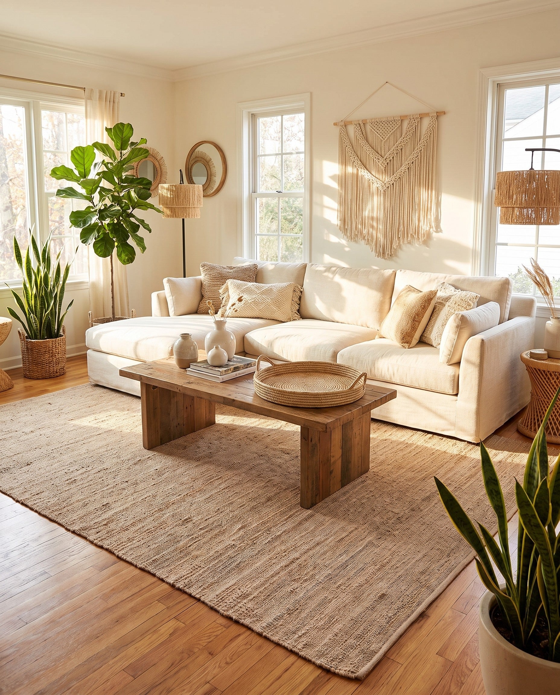 9' x 12' Hand Woven Laurel Handwoven Jute Rug