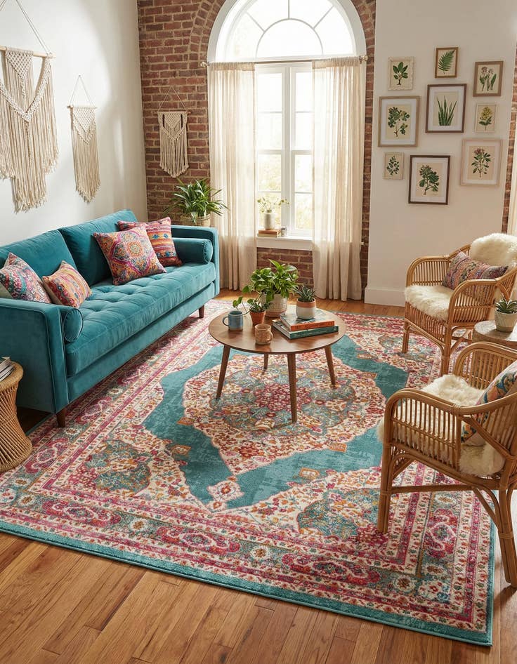 Detail image of 8' x 8' Havana Square Rug