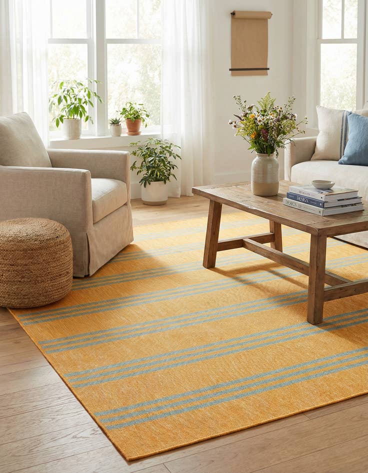 Detail image of 7' 10 x 7' 10 Washable Jill Zarin Anguilla Indoor / Outdoor Square Rug