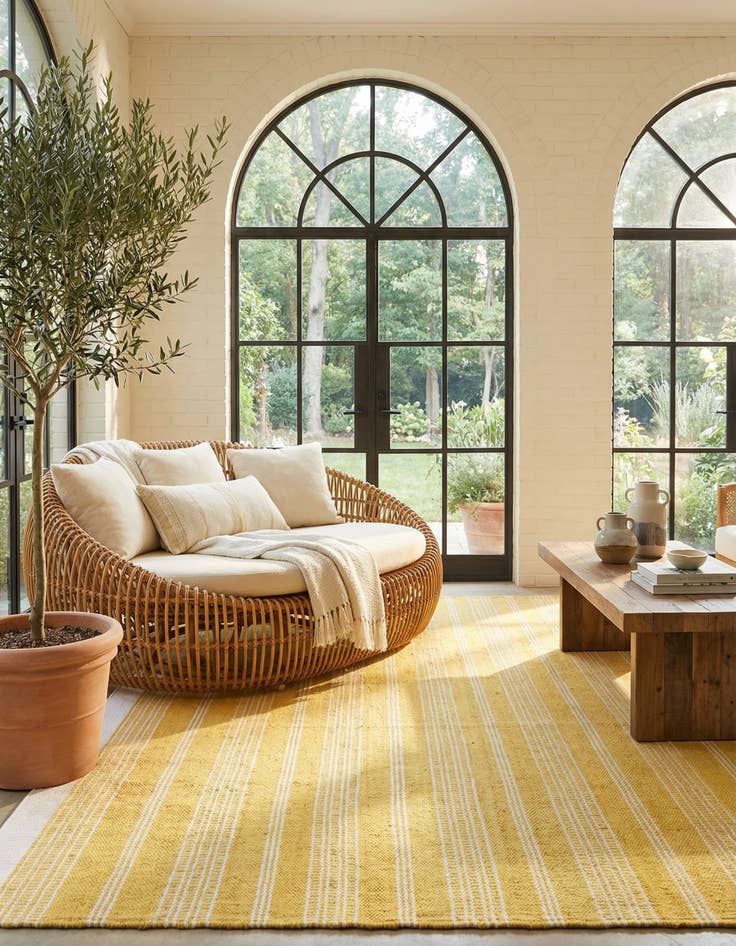 Detail image of 10' x 10'  Hand Woven Lariat Square Rug