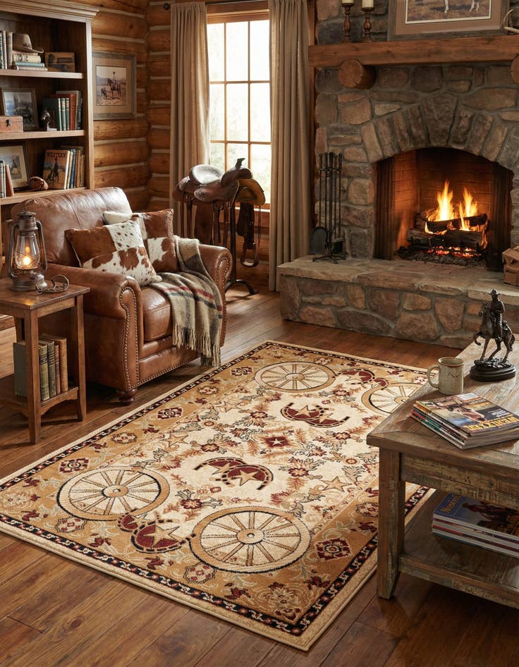 Detail image of 5' 3 x 8' Pioneer Rug