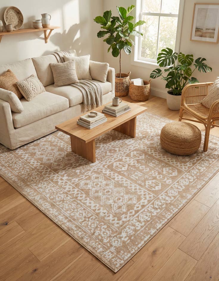 Detail image of 7' 10 x 7' 10 Oxford Square Rug