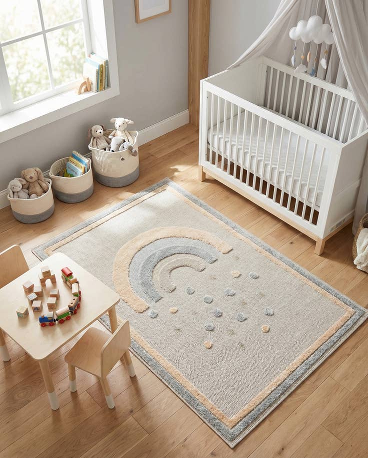 Detail image of 4' x 6' Whimsy Kids Rug