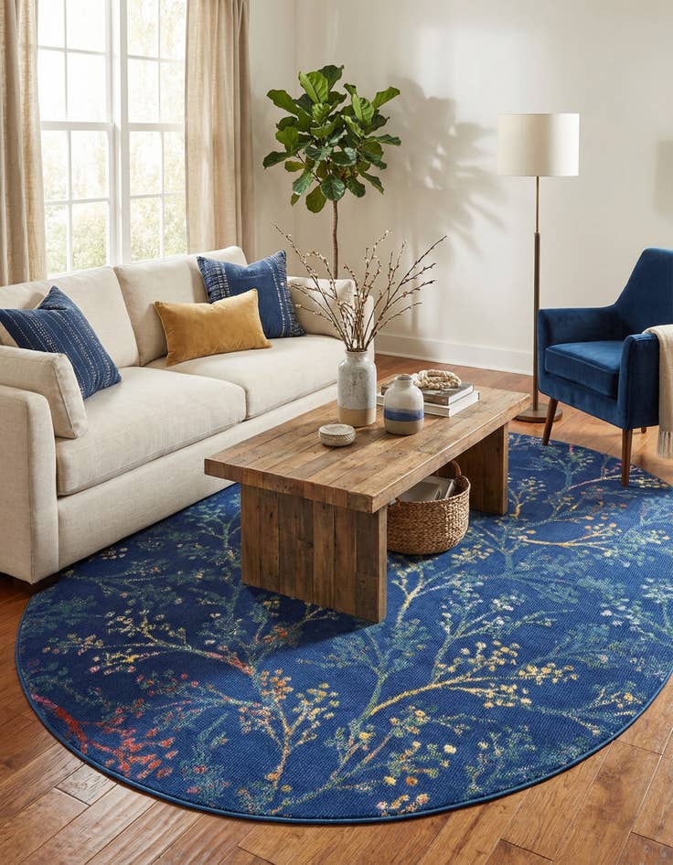 Detail image of 7' 10 x 10' Blossom Oval Rug