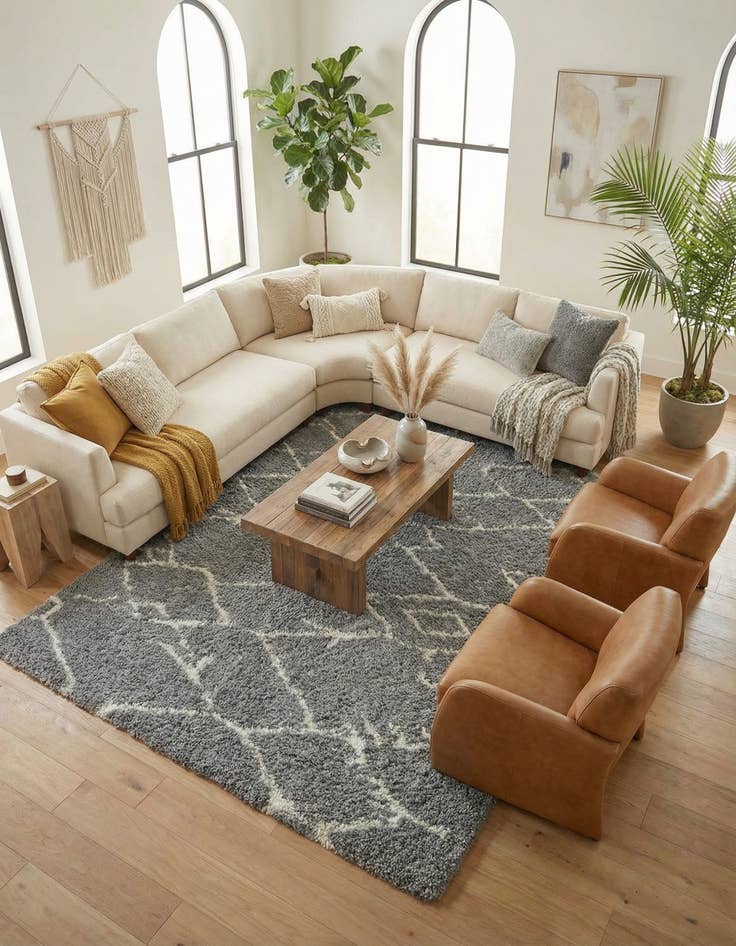 Detail image of 10' x 14' Infinity Shag Rug