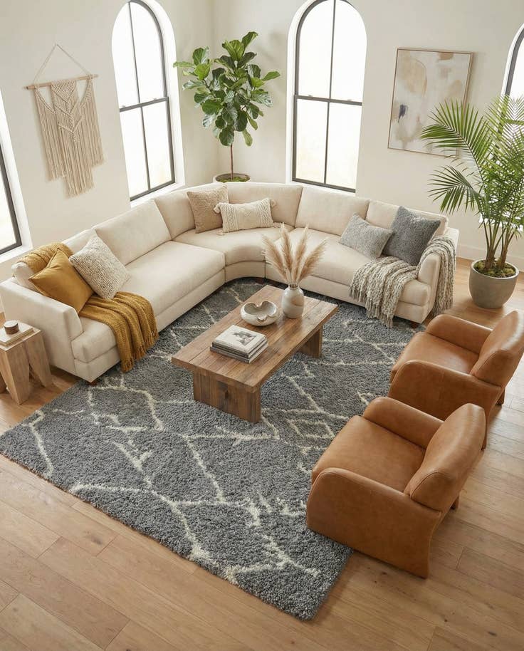 Detail image of 10' x 14' Infinity Shag Rug