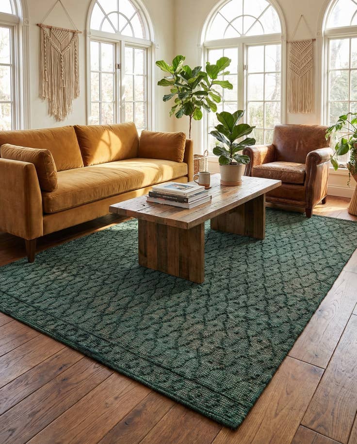 Detail image of 7' 10 x 10' Hand Woven Larsa Jute Rug