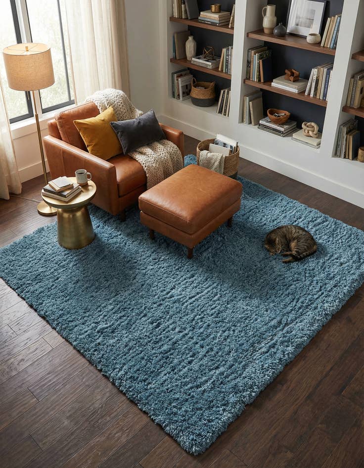 Detail image of 8' x 8' Infinity Shag Square Rug