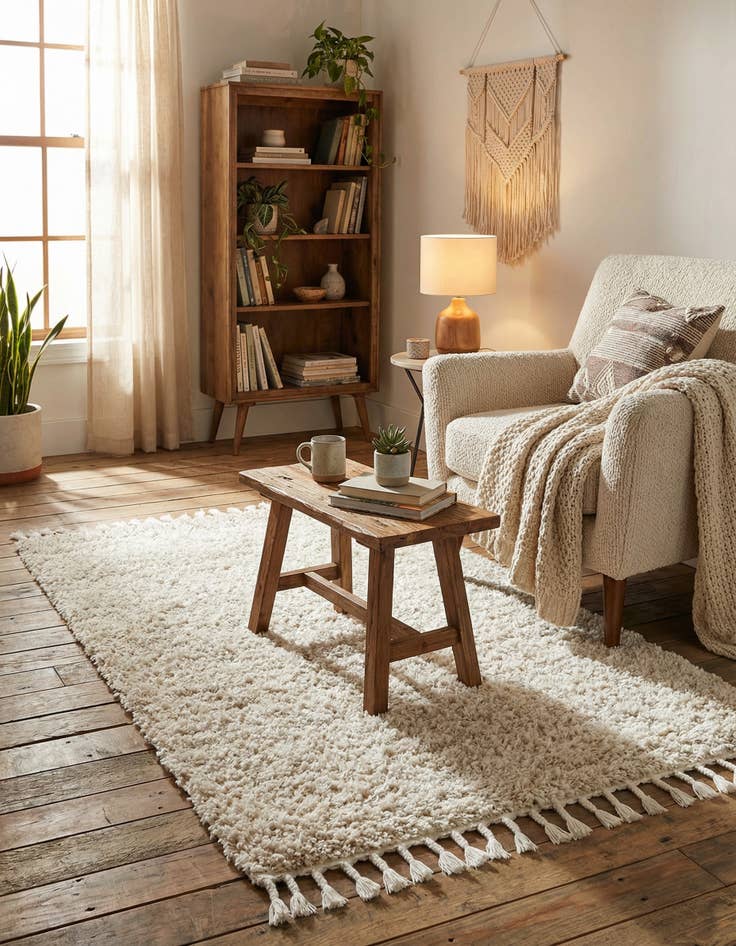 Detail image of 3' 3 x 5' 3 Athena Shag Rug