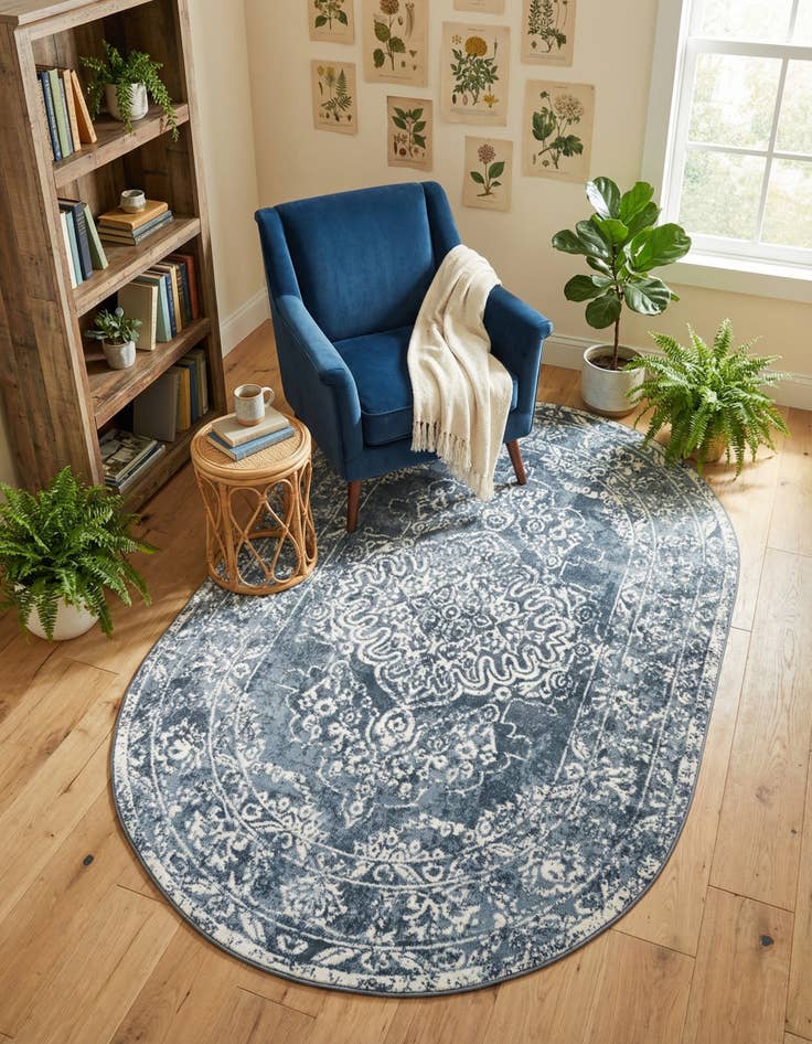 Detail image of 5' 3 x 8' Oxford Oval Rug